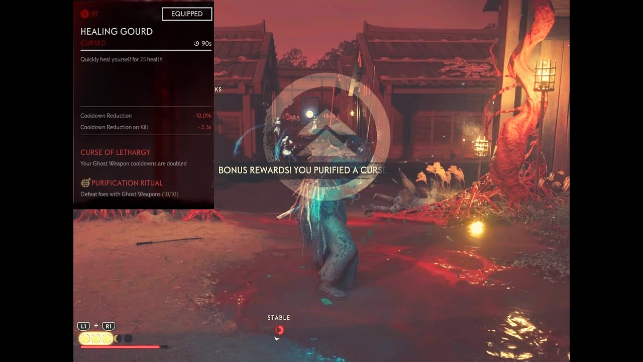 Ghost of Tsushima Legends: Cursed Gear Purification Guide - YouTube