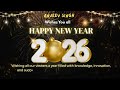 Happy New Year 2026 | Happy New Year to all my viewers and subscribers.