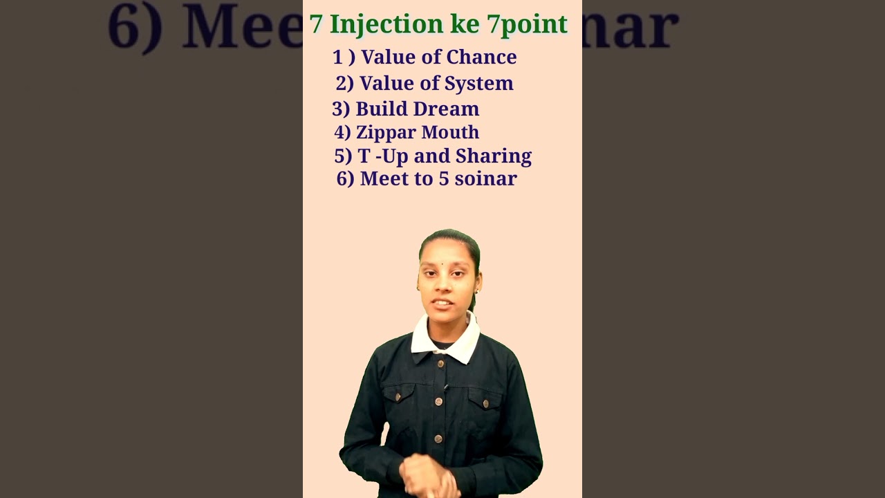 7 Injection ke 7 Point 7 injection of Network Marketing