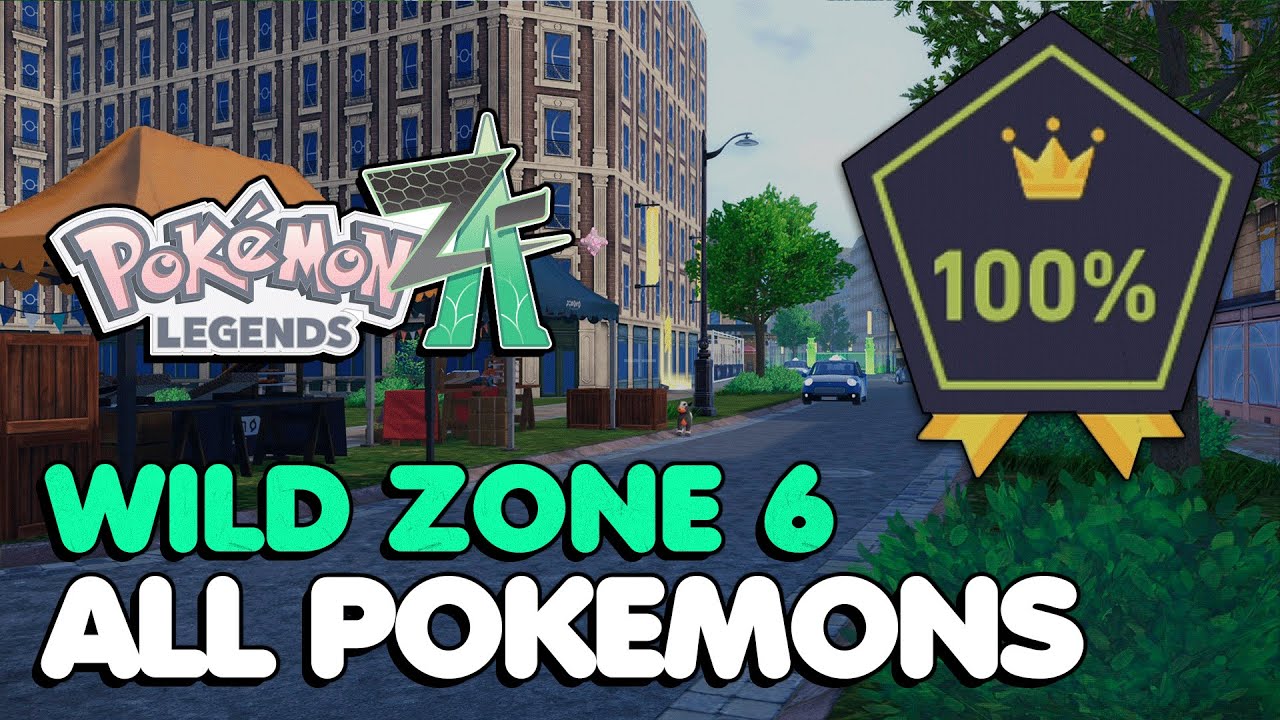 Pokemon Legends Z-A - Wild Zone 6 All Pokemon Locations - YouTube