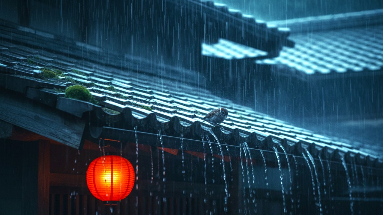 Quiet Old Roof Lofi Japanese 🛖 Thinking, Writing, Reading