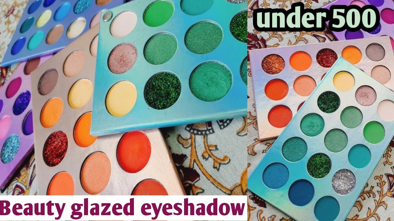 Beauty glazed 60 colour eyeshadow|UNBOXING review|best eyeshadow under 500|alliyasree..