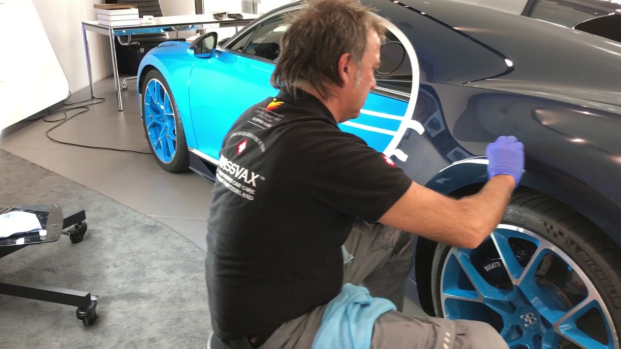Bugatti Chiron Flüssigglas Veredelung BESCHICHTUNG