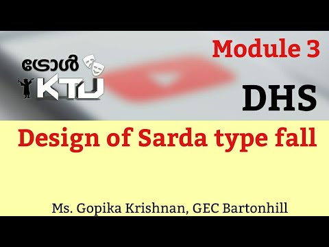 Design of Sarda type fall-DHS Module 3 |Design of Hydraulic Structures-S6 Civil KTU
