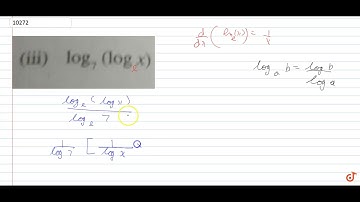 Differentiate w.r.t x:  `log_7(logx)`