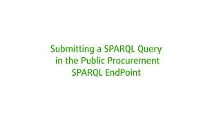 TED - submit a SPARQL query - tutorial