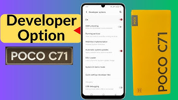 How to Activate Developer Options on Poco C71 | Poco C71 Developer Options Settings