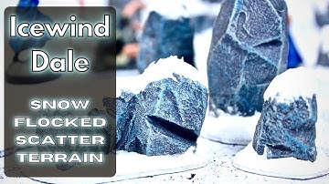 How to Craft Icewind Dale Snow Scatter Terrain for Dungeons and Dragons TTRPG | House DM