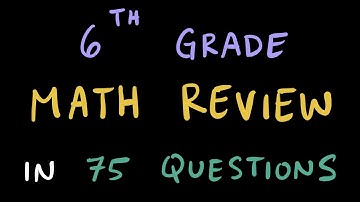 6th Grade Math Final Review (75 Questions with PDF Link in Description)