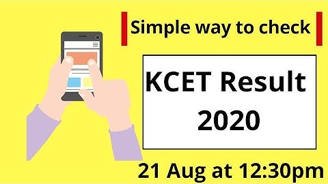 How to check kcet result 2020 in mobile|KCET 2020 result at 12:30pm today.