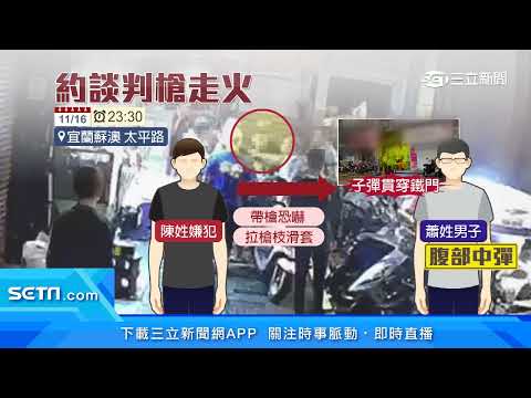 雙方人馬約談判槍枝走火！無辜男在家「腹部中彈」｜三立新聞台