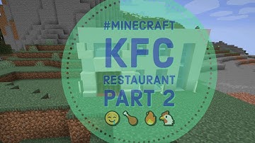 EP-2 #Restaurant #HowTo  Minecraft Tutorial: How To Make A KFC (Restaurant) 👌 2020 - Part 2 🤤🍗 🔥🐔