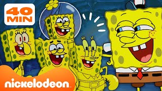 سبونج بوب | كل مرة يُستنسخ فيها سبونج بوب | مجموعة من 40 دقيقة | Nickelodeon Arabia