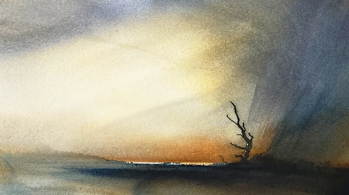 Freely Painted Abstract Landscape with No Plan