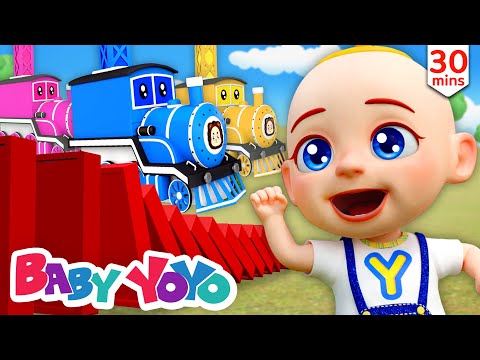 Color Toy Blocks | Learn words | Color Train | more Nursery rhymes | Baby yoyo