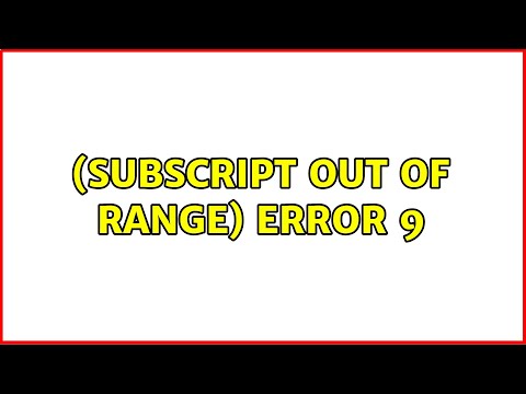 (Subscript out of