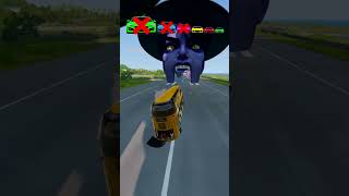 Big and Small Car vs Jinu Half Demon - BeamNG.Drive