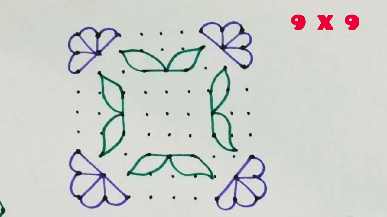 Today's Rangoli Design | Guruwar Rangoli | Free hand Rangoli | Ramnavami Rangoli 2025 