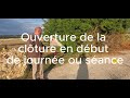 Ouverture fermeture portail temporaire AMCY