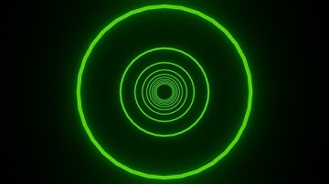 Background, Rings, 4K green fluorescent light tunnel futuristic neon laser rings.