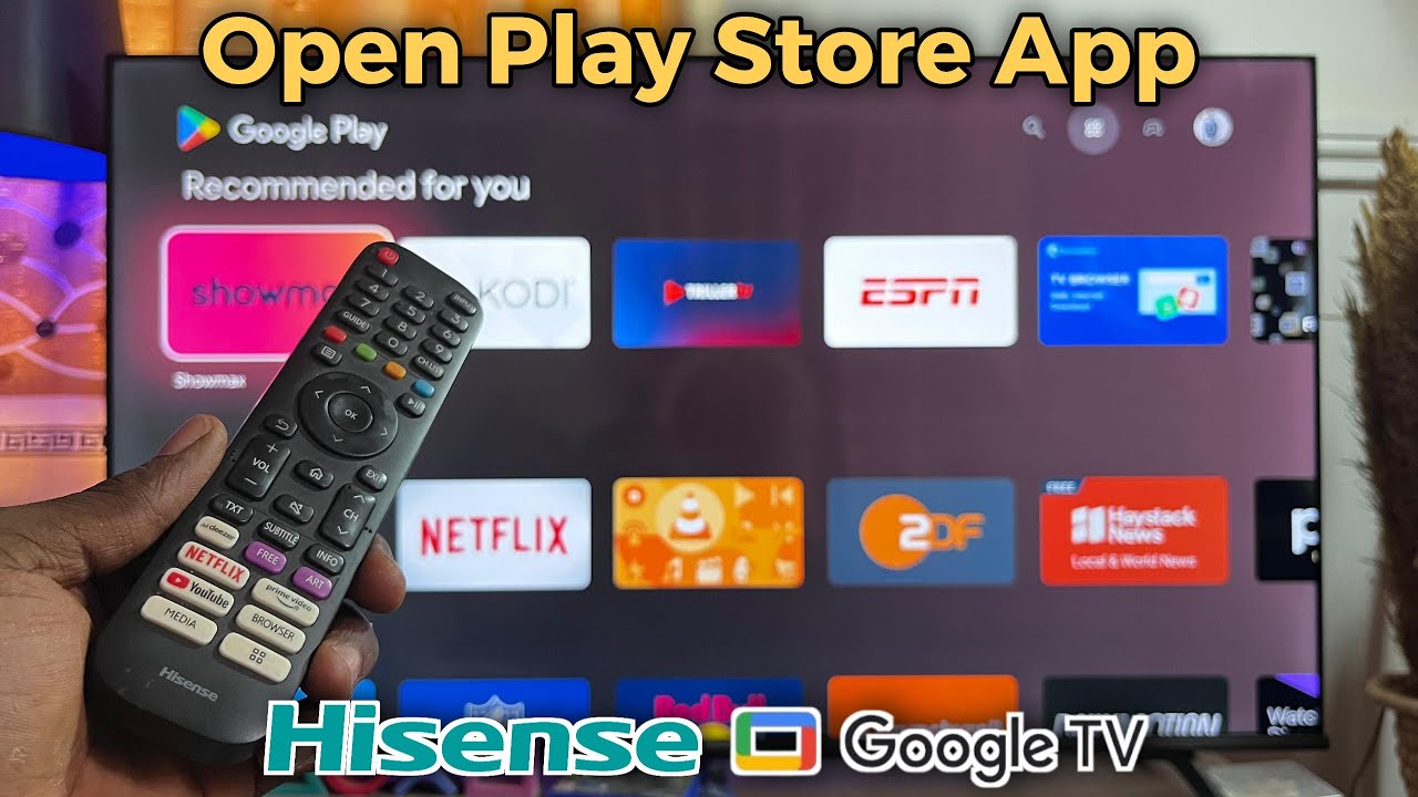 Hisense Google TV: How to Open Play Store App - YouTube