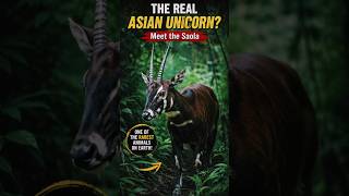 The Real Asian Unicorn? 🦄 Meet the Rare Saola #animalworld #animals