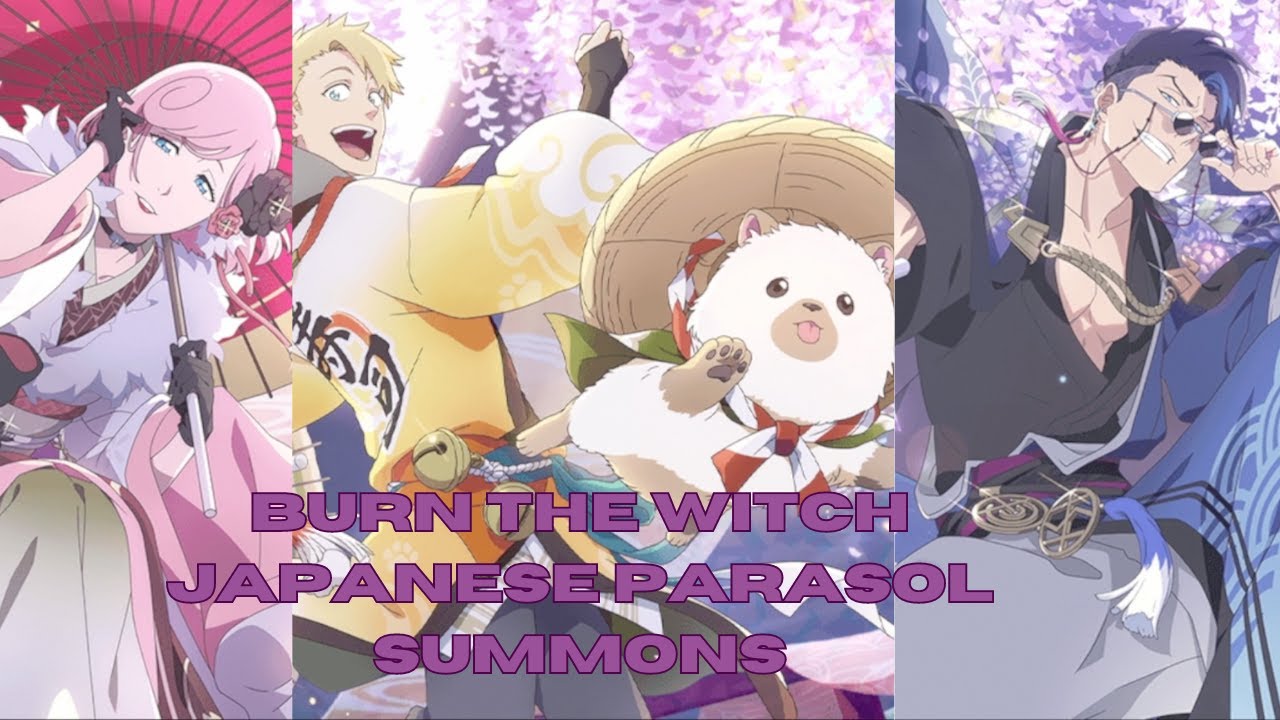 Bleach Brave Souls x Burn The Witch Collaboration Japanese Parasol