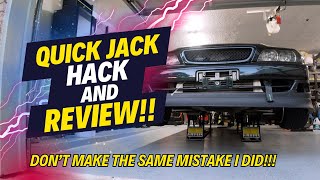 Quick Jack 5000 Hack and tool review. Don't make the same mistake I did! Easier time in your garage!