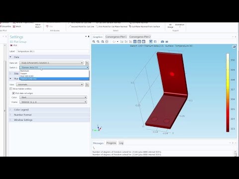 How to Switch Between Materials in COMSOL Multiphysics®