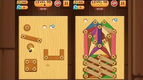 Screw Puzzle: Wood Nut & Bolt - Level 98