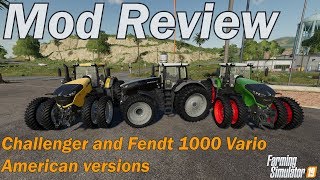 Farming Simulator 19 - Mod Review - Challenger and Fendt 1000 Vario American Versions