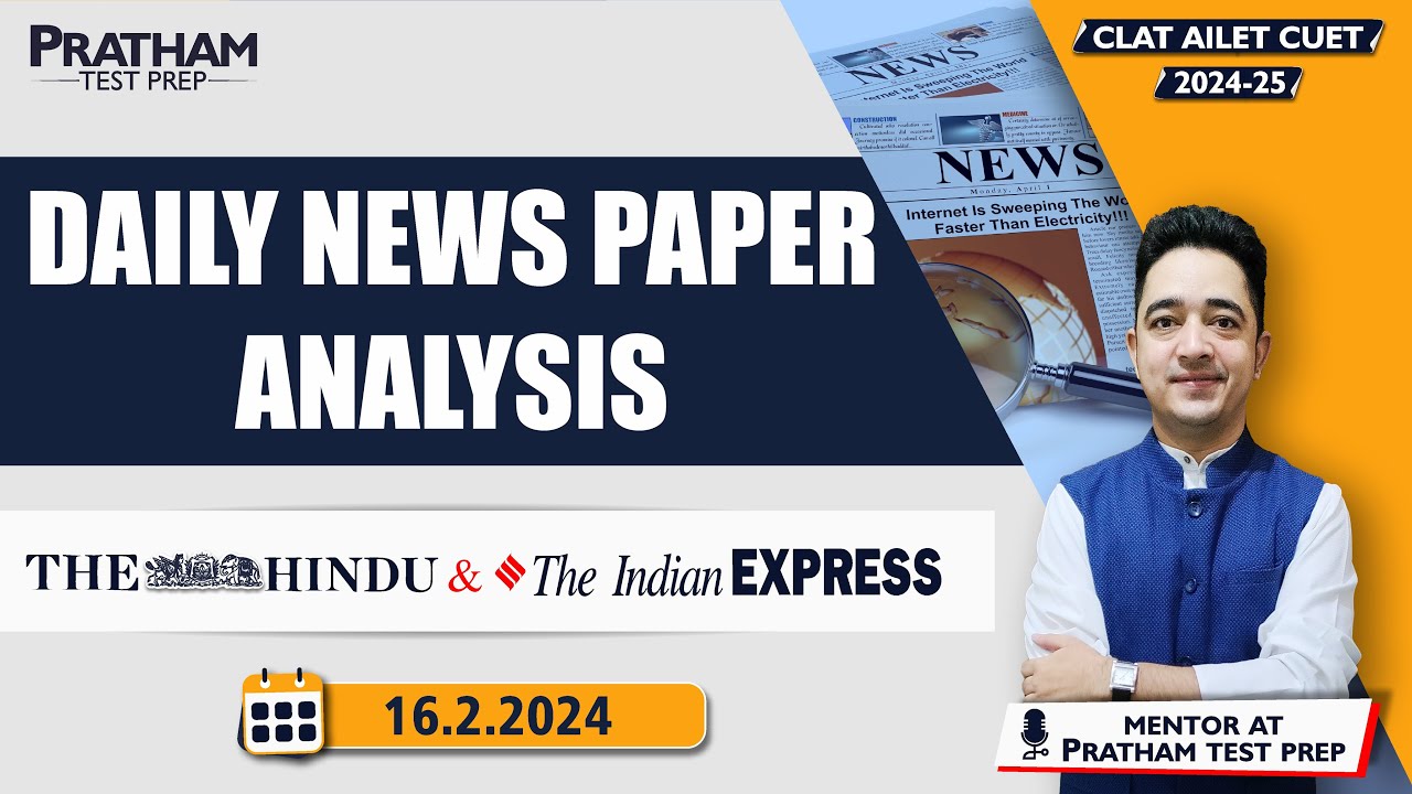 DAILY NEWSPAPER ANALYSIS | THE HINDU & The Indian EXPRESS ( 16th ...