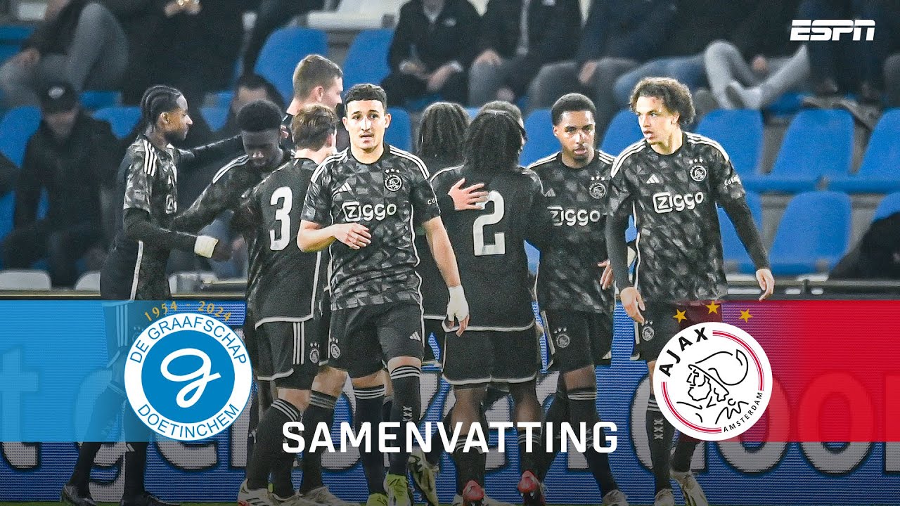 😬 KEEPER MEE NAAR VOREN in laatste minuut! ⚽️ | Samenvatting De Graafschap - Jong Ajax