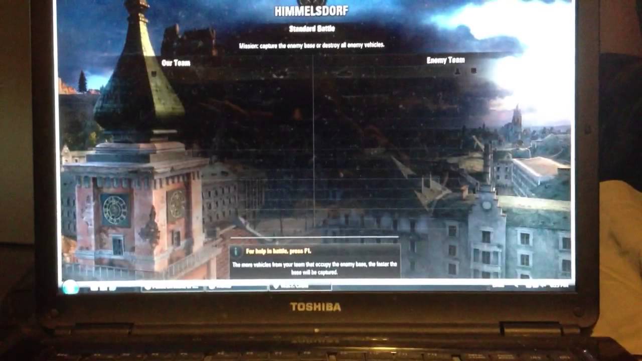 World of tanks on old laptop