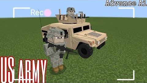 Minecraft Us Army Addon [Advance Ai]