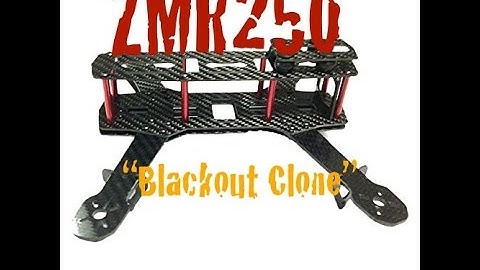 ZMR250 CF mini quad "Blackout clone"