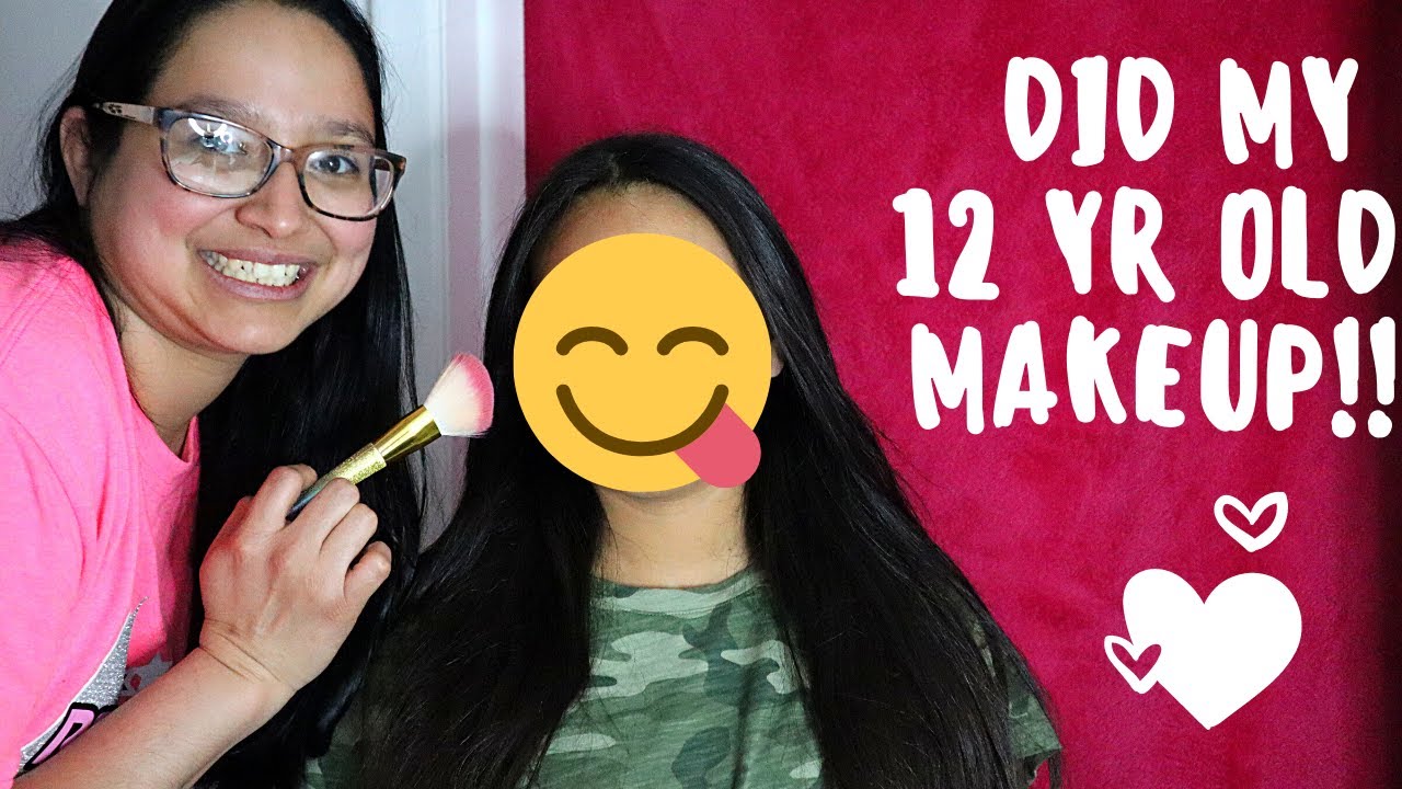 Doing my 12 yr. old makeup - YouTube