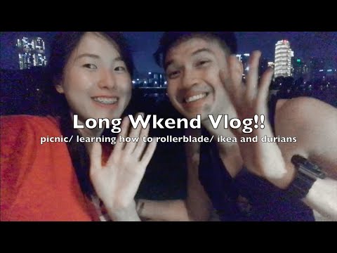 Picnic & learning to rollerblade ⛸️| IKEA 🛒 | ASMR | Long Weekends 👫 | Singaporean couple daily life