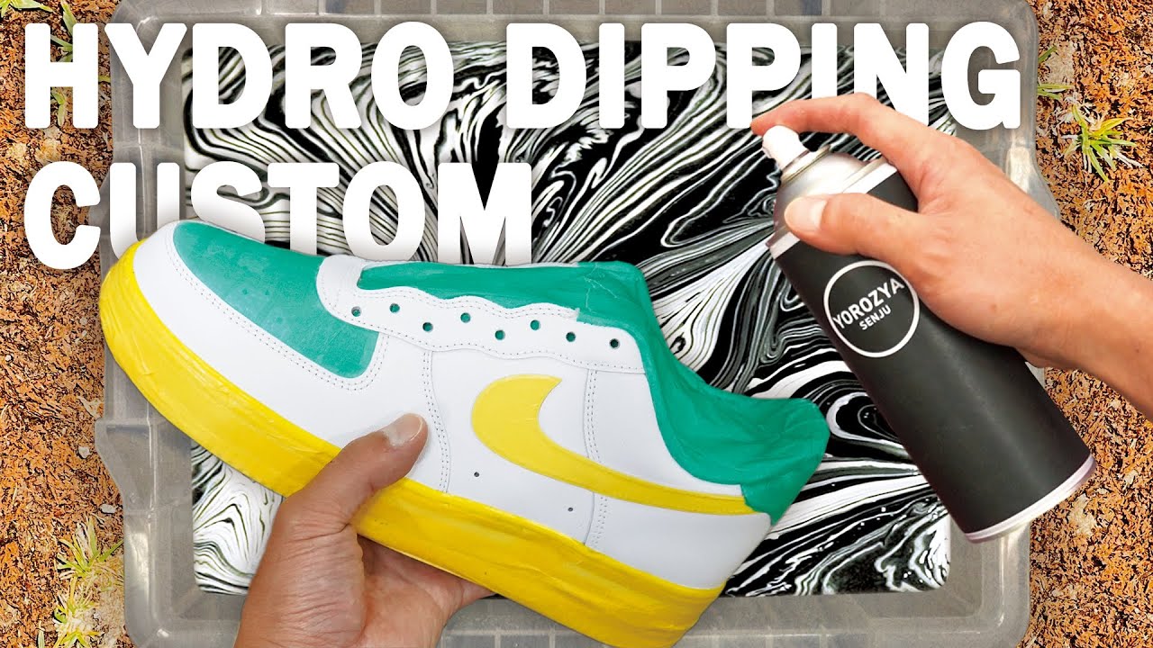エアフォース1 ハイドロディップ　26.5 HYDRO Dipping AIR Force 1 - YouTube