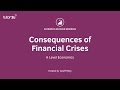 Consequences of Financial Crises (Student Webinar Recording)