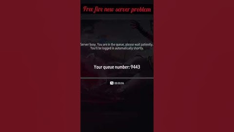 Free Fire Your Queue Number | Free Fire Server Problem #shorts #freefire #ff