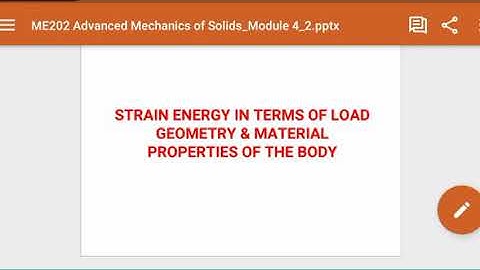 ME 202 Advanced Mechanics of Solids Part 6 Strain energy