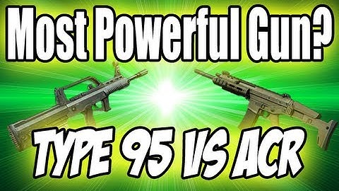 MW3 Tips & Tricks: MOST Powerful Gun in MW3? Type 95 vs ACR - (Modern Warfare 3)