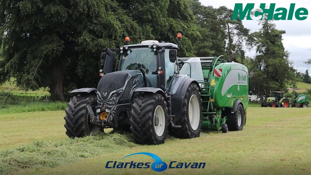Silage 2022 - Baling with a McHale Fusion, F5500, Valtra, Claas & Kubota