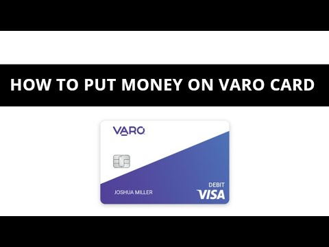 How to put money on VARO card