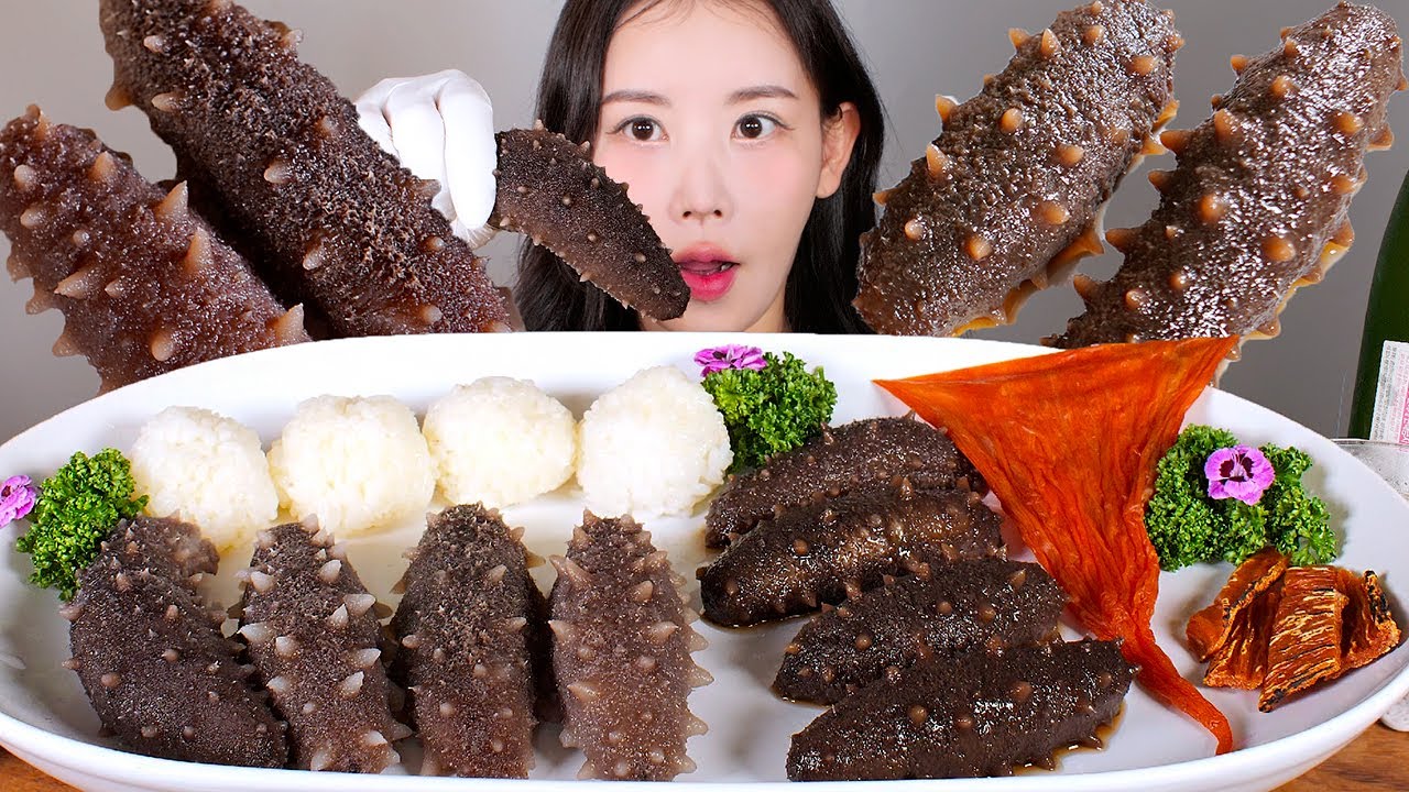 해삼 스페셜✨ 불린 해삼 X 해삼장 X 말린 해삼알 (쿠치코) 먹방 sea cucumber [eating show] mukbang korean food