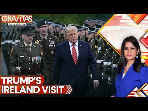 US President Donald Trump Lands in Ireland for Golf Tournament Amid Tight Security | WION News