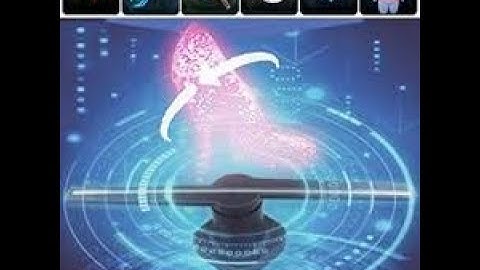 USB Clock Fan and 3D Holographic Display LED Fan Video