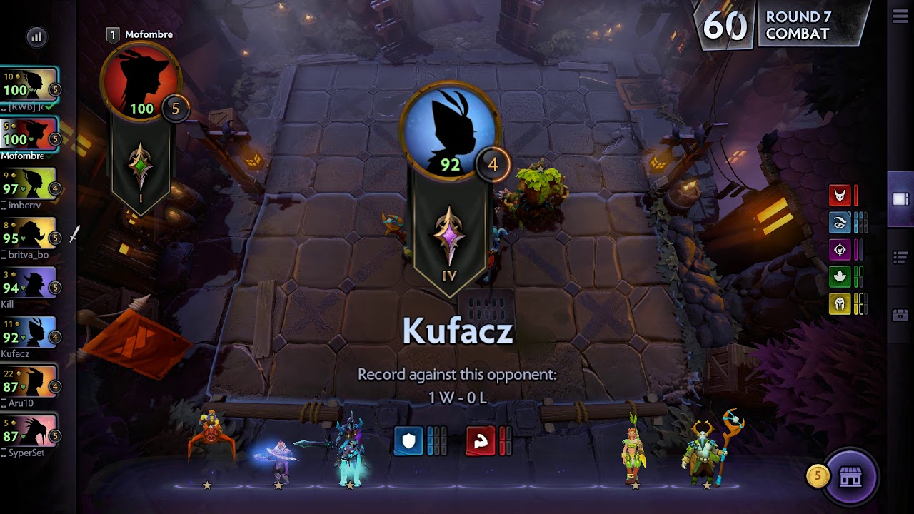 Underlords - Lieutenant - Top #1 - 4 Knights + 4 Druids + 2 Dragons (9 pieces)