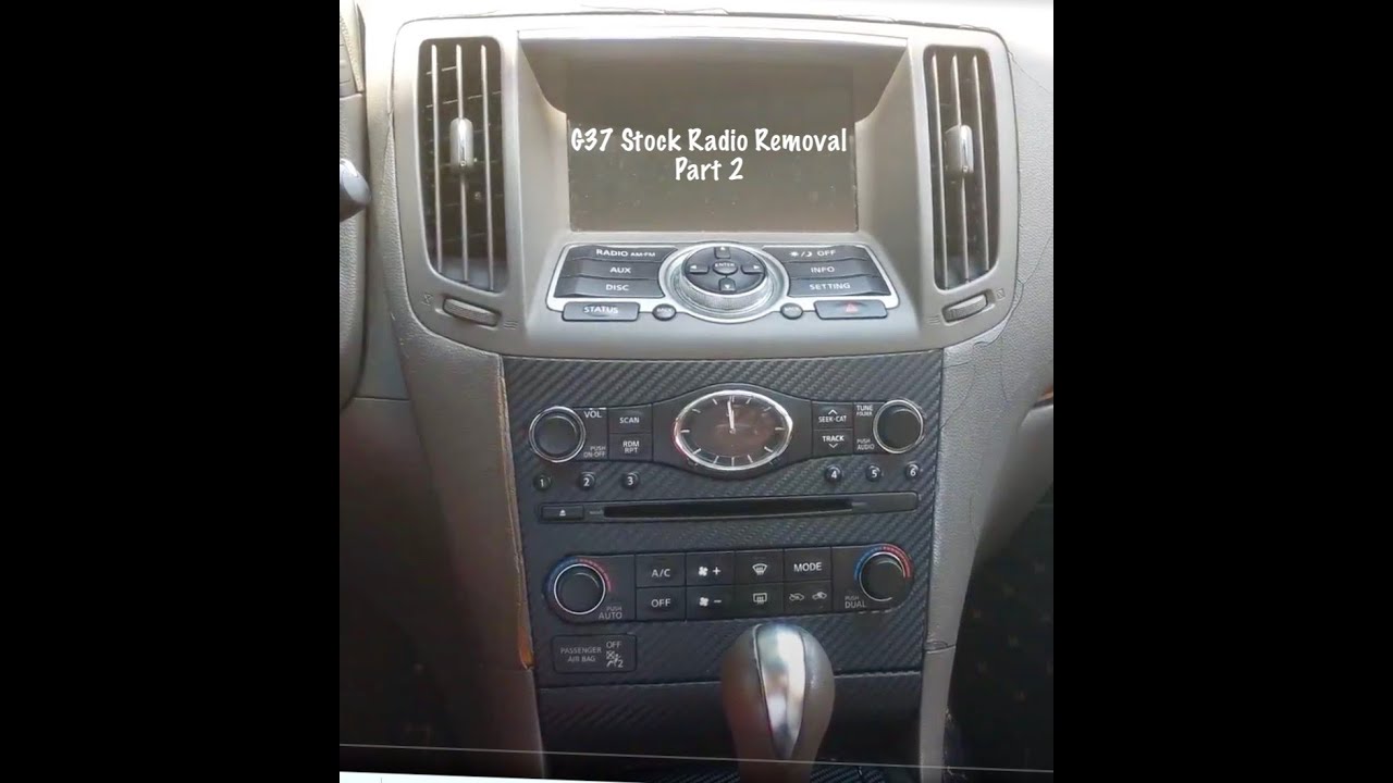 G37 Stock Radio Removal (Phoenix Radio Install Prep!)